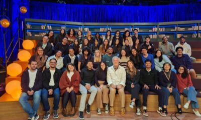 Alunos e professores na Globo no Conversa com Bial