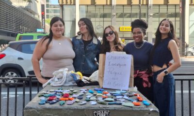 Estudantes de Moda da AGCOM em ação na Paulista