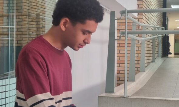 Aluno de Produção Fonográfica na Semana de Música Eletrônica