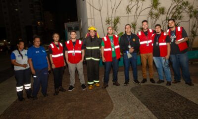 Simulação de incêndio na AMO