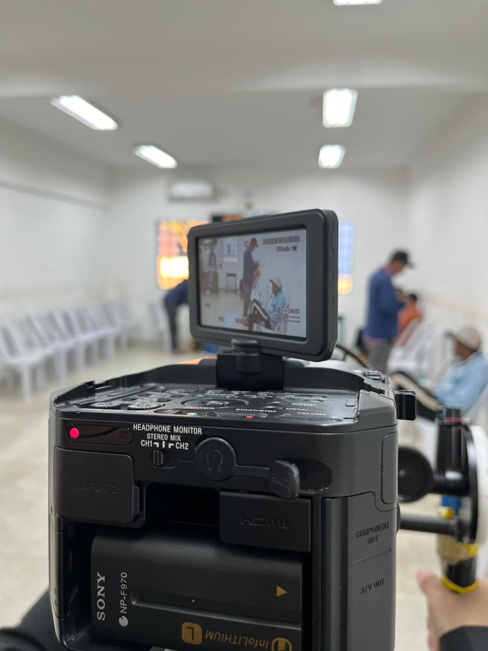 Alunos de RTV no Projeto de Extensão Transformando Vidas Pela Imagem