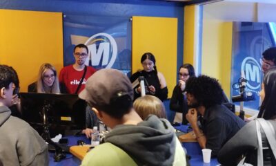 Visita aos estúdios da Rádio Metropolitana FM