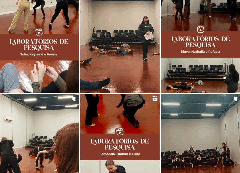 Estudantes do curso de Dança da Universidade Anhembi Morumbi