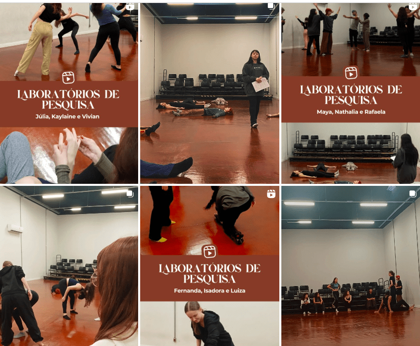 Estudantes do curso de Dança da Universidade Anhembi Morumbi