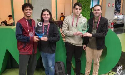 Aplicativo FitCheck, criado por alunos da Anhembi Morumbi, vence a 7ª edição do Shark Hub: confira entrevista com os vencedores.