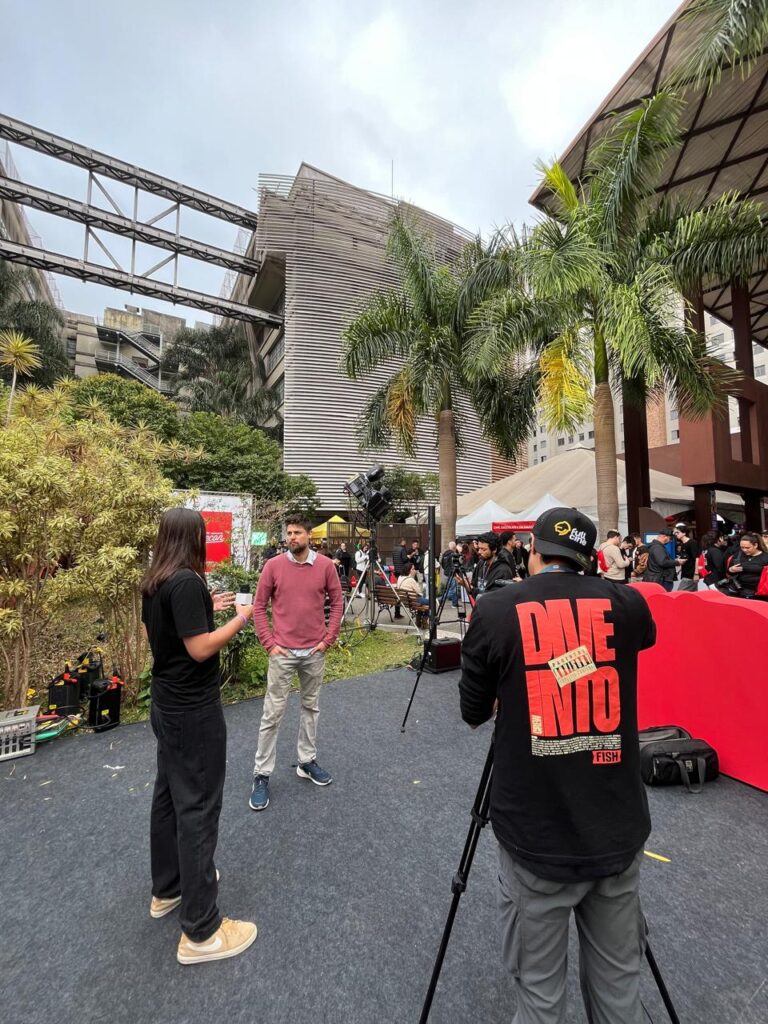 Filmecon 2025 no Teatro Gamaro no campus Mooca da Anhembi. Imagem: Karina Joubert (colaboração para AGCOM)