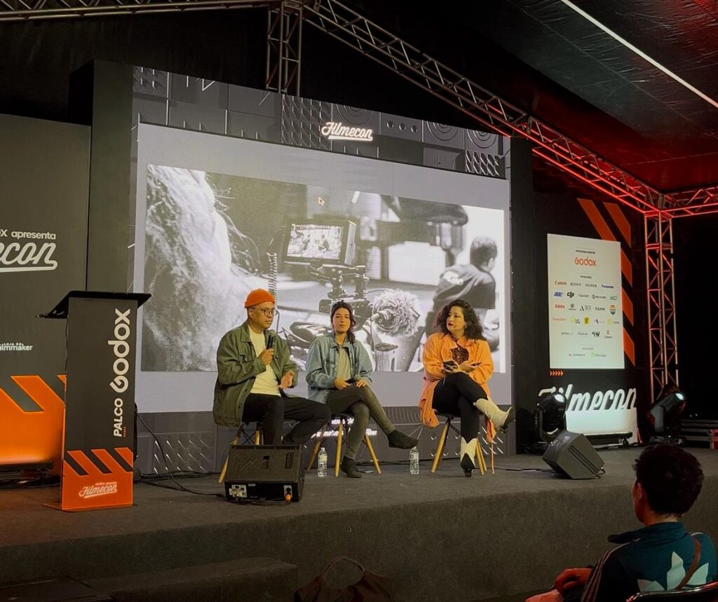 Filmecon 2025 no Teatro Gamaro no campus Mooca da Anhembi. Imagem: Karina Joubert (colaboração para AGCOM)