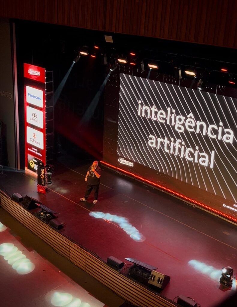 Filmecon 2025 no Teatro Gamaro no campus Mooca da Anhembi. Imagem: Karina Joubert (colaboração para AGCOM)