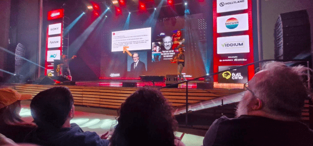 Filmecon 2025 no Teatro Gamaro no campus Mooca da Anhembi. Imagem: Felipe Cunha (colaboração para AGCOM)